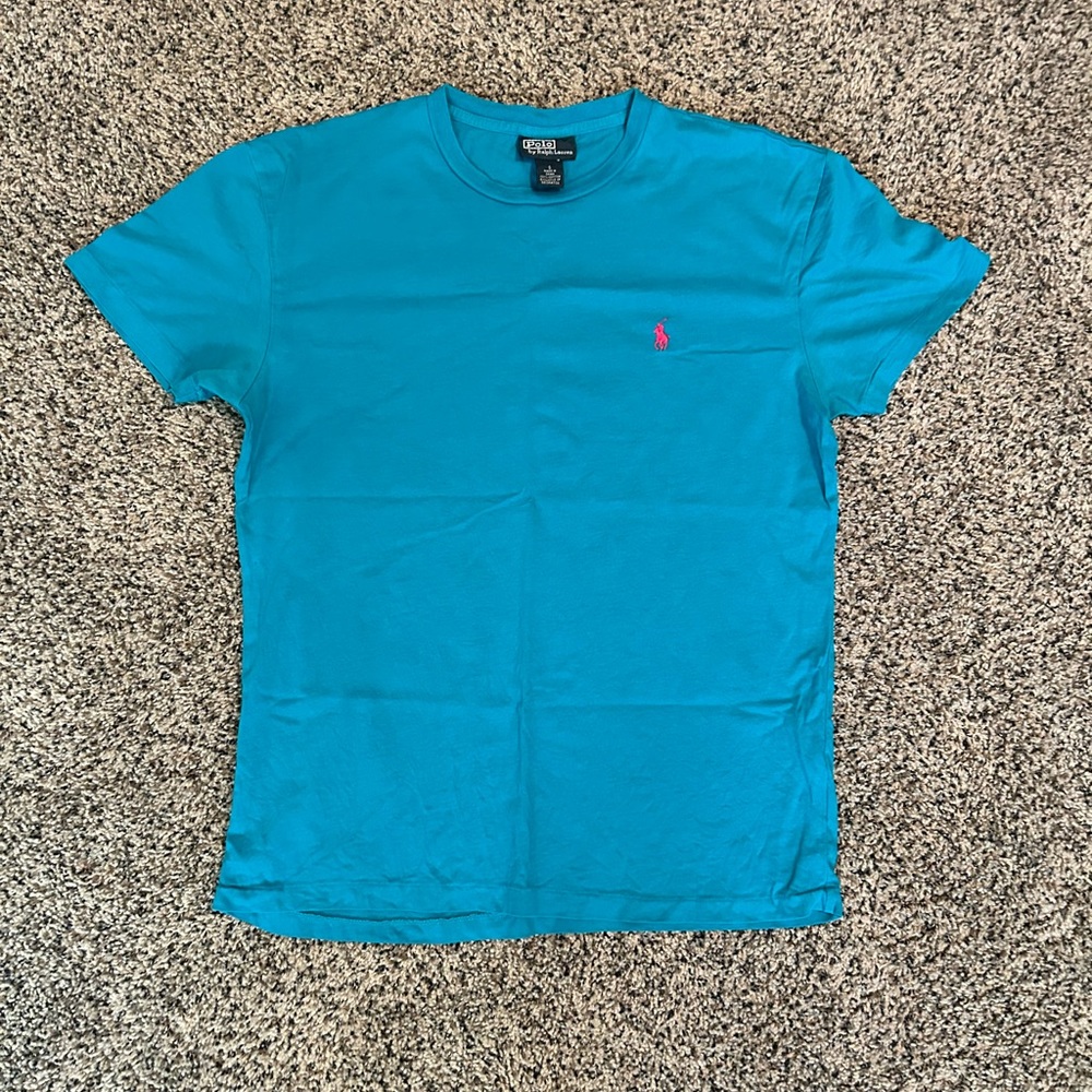 POLO by Ralph Lauren Teal Short Sleeve T-Shirt- Size Small!